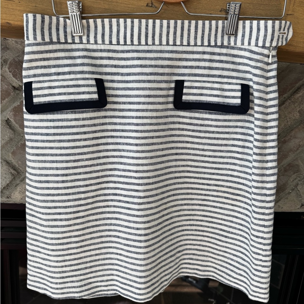 Striped Navy and White Women's Skirt